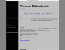 Tablet Screenshot of christianlanctot.com